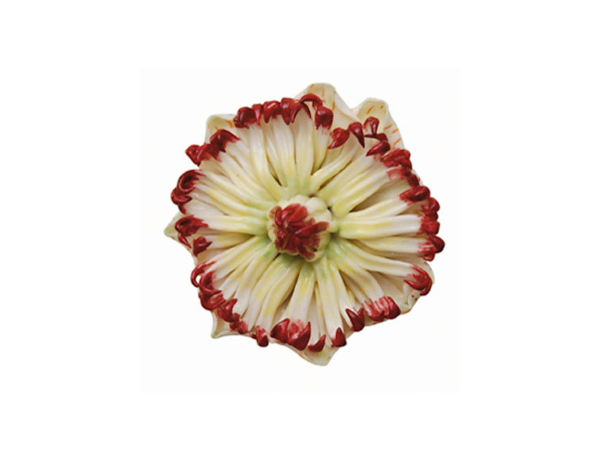 Die Passionsblume aus handbemaltem Porzellan glasiert von Porzellan Manufaktur Nymphenburg