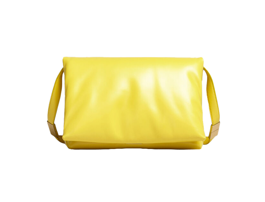 Die Prisma Bag in Gelb aus Kalbsleder von Marni