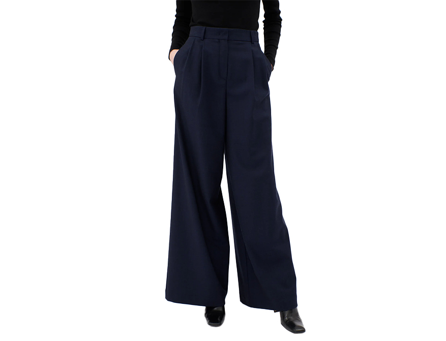 Die Stretch Flannel Hose in der Farbe Navy von Odeeh