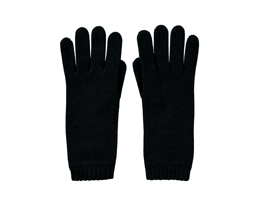 Die Handschuhe Women's Gloves mit schmalem Bund in der Farbe Schwarz von Johnstons of Elgin
