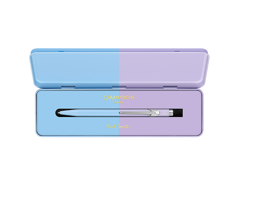 Caran d'Ache Kugelschreiber von Paul Smith in Skyblue/Lavender inklusive Box