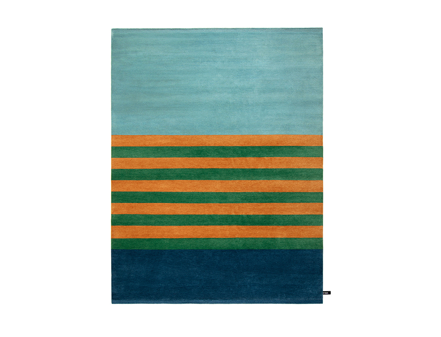Der Teppich Les Arcs in Ausführung Vert Abricot von CC Tapis